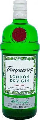 Immagine prodotto di Tanqueray London Dry Gin, spirito per gin & tonic, 43,1% vol, 700 ml