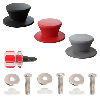 3er-Set Silikon-Topfdeckelgriffe, hitzebeständig, universal