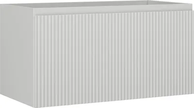 Produktbild von Mexen Rivel Badezimmer-Unterschrank 90 cm, 1 Schublade, gerillt, grau matt - 91A20-09047-1-BF62