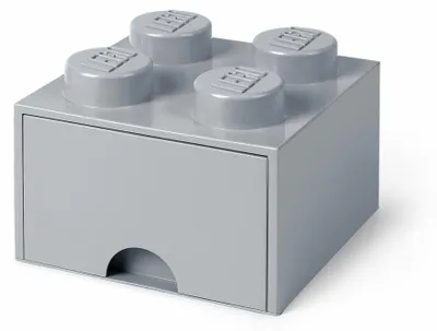 Immagine prodotto di LEGO 40051740 Cassettiera LEGO STORAGE BRICK DRAWER 4, 1 cassetto, grigio