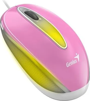 Image de Genius DX-Mini / Souris, filaire, optique, 1000DPI, 3 boutons, USB, RGB LED, rose