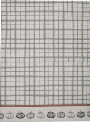 Produktbild von Clayre & Eef Geschirrtuch 50x70 cm Grau Baumwolle Kürbis