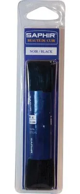 Produktbild von Breite flache Schnürsenkel 120cm Schwarz 1 Paar - Saphir