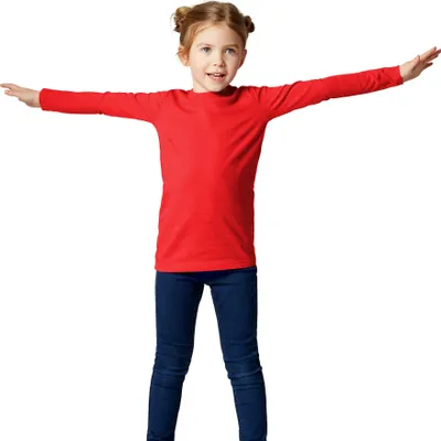 Produktbild von Langarm-Shirt Kinder - rot, 152 (12-14 Jahre)