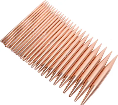 Produktbild von 26pcs austauschbare kreisförmige Stricknadel -Set 3,0 bis 10,0 mm abnehmbarer Roségold mit Kabel und Gehäuse