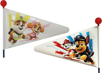 Produktbild von Bike Fashion Wimpelstange PAW Patrol doppelwandig, teilbar, weiß mit Motiv