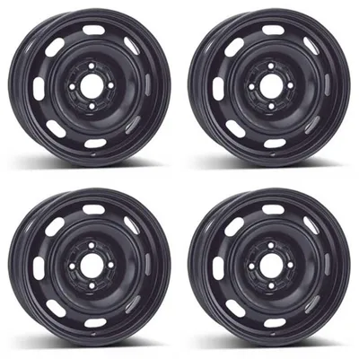 Zdjęcie produktu dla 4 felgi stalowe Alcar, 6.0Jx15 cali, ET27, 4x108, pasujące do samochodów Citroen C2, C3, C4, zestaw 4 sztuki