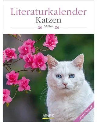 Zdjęcie produktu dla Kalendarz literacki "Koty" 2026: Tygodniowy kalendarz literacki.
* 1 tydzień na 1 stronę
* Cytaty i ilustracje literackie
* Produkcja neutralna dla klimatu
* Wymiary: 24 x 32 cm