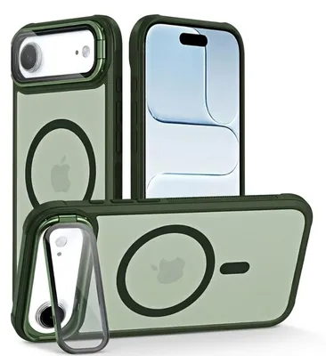 Immagine prodotto di Custodia protettiva per iPhone Air, compatibile con MagSafe, vetro protettivo pieghevole con supporto per fotocamera