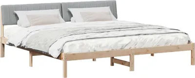 Immagine prodotto di Struttura del Letto Marrone e grigio chiaro 200 x 200 cm