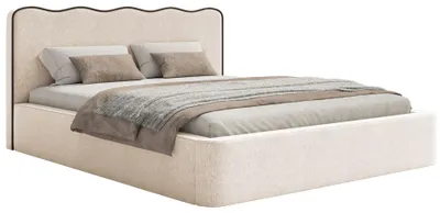 Produktbild von Selsey Duney - Polsterbett 160x200 mit Bettkasten und Strukturstoff, Hellbeige