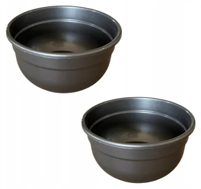 Produktbild von Tomplastik MK18 Übertopt Schale Silber 18 cm 2 Stück