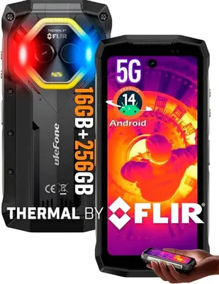 Produktbild von Ulefone Armor Mini 20T Pro, 11,9 cm (4.7"), 8 GB, 256 GB, 50 MP, Android 14, Schwarz