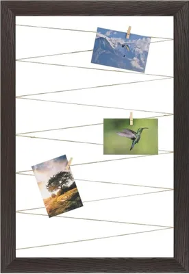 Produktbild von FC Fotohalter Pinnwand Fotorahmen Wenge Dunkelbraun Neo Collage Line FC 53G Bilderrahmen CLAMARO , Größe:60x80cm (Hochformat)