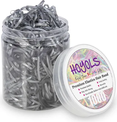 Produktbild von Hoyols elastische Haargummis für Kinder, Frauen, Mädchen - 1000 Stück