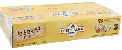 Productafbeelding van BREITSAMER HONIG 214175 BREITSAMER HONIG Imkergold flüssig Honig, 120x 20,0 g