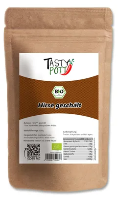 Produktbild von Tasty Pott  Hirse geschält ab 1kg Beutel