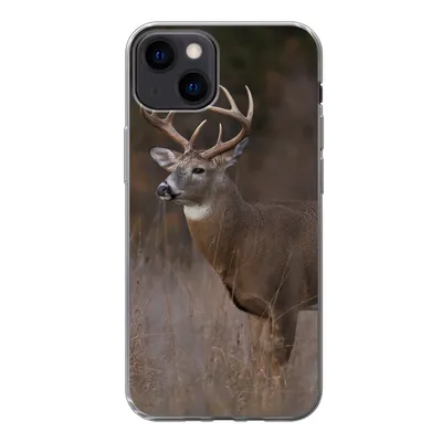 Produktbild von MuchoWow® Handyhülle Schutzhülle Hülle für iPhone 13 Herbst - Hirsche - Gras - Natur - Tiere Silikon Softcase Handy Hülle - Karteninhaber