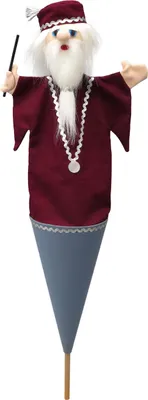 Produktbild von Tütenkasper / Tütenpuppen Zauberer 55 cm Mehrfarbig, 11228A