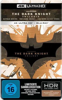 Produktbild von The Dark Knight Trilogy (Collector's Steelbook Edition, 3 4K-UHDs+6 Blu-rays)