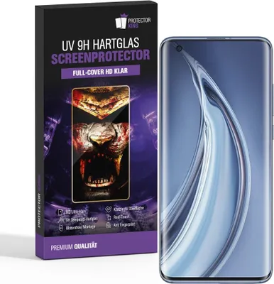 Produktbild von 1x 9H Hartglas für Xiaomi Mi 10 FULL UV Liquid Kleber Panzerfolie Displayschutz HD Klar Panzerglas Schutzfolie Schutzglas
