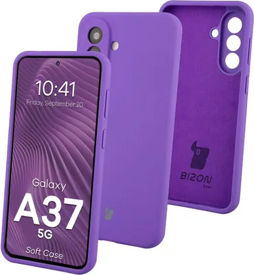 Produktbild von Silikon Handyhülle für Galaxy A37 5G, Bizon Soft Case, Violett