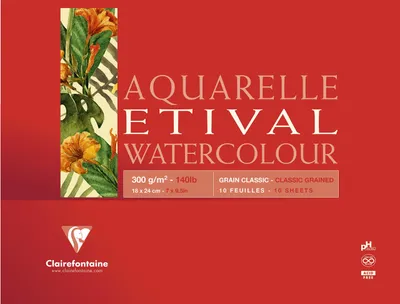 Obrázek produktu pro Clairefontaine Etival, Vícebarevný, A5 (148 x 210 mm), 300 g/m², 10 listy