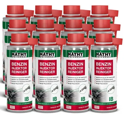 Produktbild von MATHY-IB Benzin-Injektor-Reiniger 12 x 200 ml - Benzin-Additiv für Einspritzdüsen & Injektoren