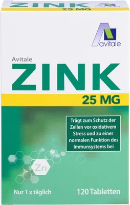 Image de Zinc 25 mg Comprimés 120 Capsules