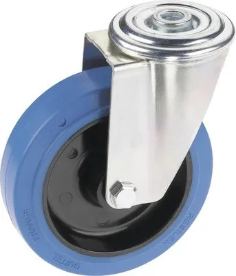 Produktbild von Tarrox Transportgeräterolle mit Elastik Vollgummi Lauffläche bis 200 kg. 125x36 mm