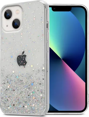 Zdjęcie produktu dla Etui Cadorabo do Apple iPhone 13 w przezroczystym etui na telefon komórkowy Etui TPU z brokatem Etui z brokatem