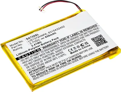 Produktbild von subtel 1x Akku für mp3 Player Kompatibel mit Sony NWZ-820, NWZ-A720, NWZ-A726, LIS1374HNPA - (650mAh, 3.7V)
