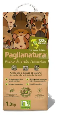 Productafbeelding van Paglianatura, natuurlijk hooi voor konijnen en knaagdieren, 1,3 kg