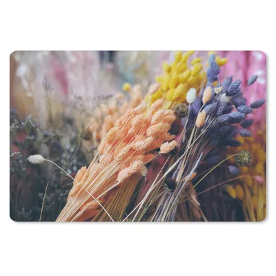 Produktbild von MuchoWow® Schreibtischunterlage Getrocknete Blumen - Farben - Stilleben 60x40 cm - XXL Mauspad - Großes Mauspad
