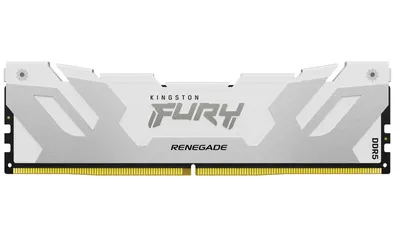 Produktbild von Kingston FURY Renegade - DDR5 - Kit - 32 GB: 2 x 16 GB - DIMM 288-PIN - 6400 MHz / PC5-51200 - CL32 - 1.4 V - ungepuffert - on-die ECC - Weiß/Silber