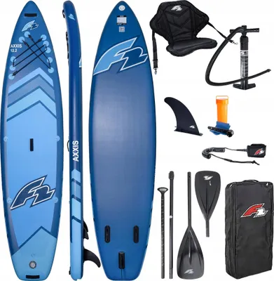Produktbild von Board Sup F2 Axxis 12'2" Navy Blue Combo - Mit 2In1 Paddel Und Sitz