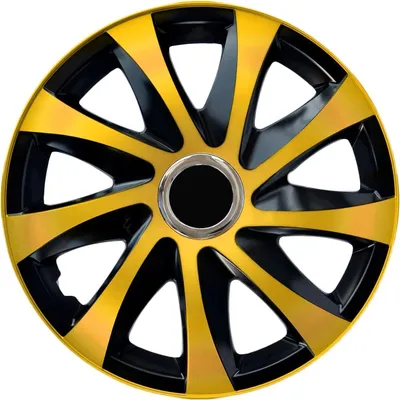 Produktbild von NRM Radkappen DRIFT Extra, Gold 13" Zoll. (4 x Universal Radzierblenden/Radkappen)