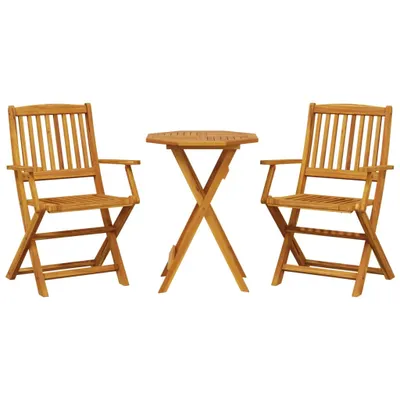 Produktbild von 3-tlg. Bistro-Set Klappbar Massivholz Akazie