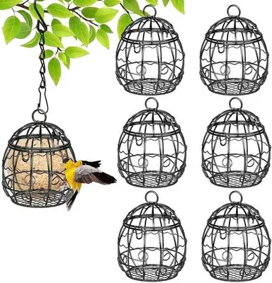 Image de Mangeoire suspendue pour oiseaux, lot de 6, terrasse, balcon, jardin