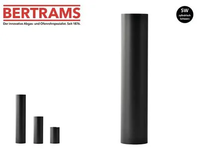Produktbild von Ofenrohr Bertrams Ø 200 mm senotherm UHT-Hydro lackiert schwarz 1 m