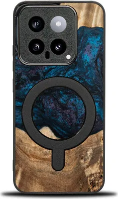 Produktbild von Holzhülle für Xiaomi 14 Pro, Bewood Unique Planets Neptun für MagSafe