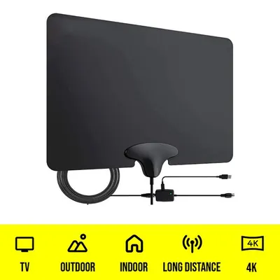 Fernsehantenne, Antenne für Fernseher, Zimmerantenne TV, 2 Stück (1 + 1)