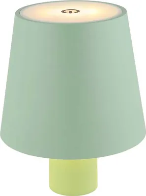 Produktbild von LED Tischleuchte, Flaschenlampe blassgrün, Touchdimmer, H 13 cm