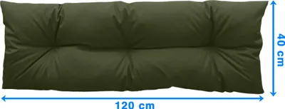 Obrázok produktu pre Sedáky na paletové sedenie 120X40Cm Záhradný podsedák na paletové sedák Zelená