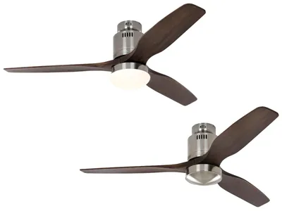 Immagine prodotto di Ventilatore da soffitto a risparmio energetico Aerodynamix Eco 132 cm Cromo opaco / Noce