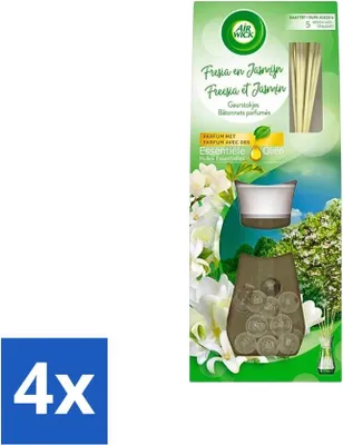Obrázek produktu pro Air Wick vonné tyčinky pro éterické oleje – frézie a jasmín – 30 ml – výhodné balení – 4 kusy