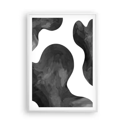 Produktbild von Gerahmtes Poster - Weißer Rahmen - Abstraktion Form Figur - 70x100 cm - Wand Bild - Wanddeko - Wandbilder - Kunstposter - Wandposter - Bilderrahmen - Bilder - Kunstdruck - P2WPA70x100-5134