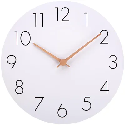 Imagen del producto de Reloj de pared de madera, 30 cm, con mecanismo de cuarzo silencioso