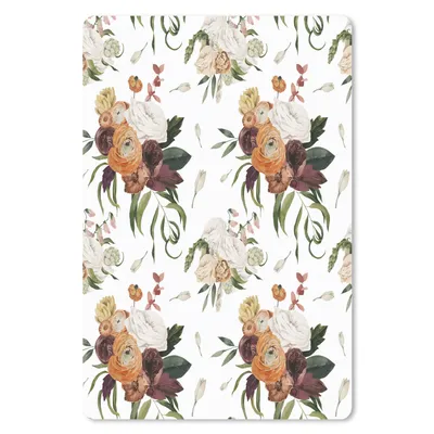Produktbild von MuchoWow® Mauspad Mousepad Blumen - Rosen - Muster 40x60 cm - Mousepads - Maus Mat - Pad - Mausunterlage - Schreibtisch Accesoire