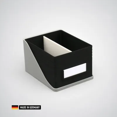 Produktbild von Sortierbox System für IKEA Skadis Lochwand mit Halterung Ablagen Organizer Schwarz